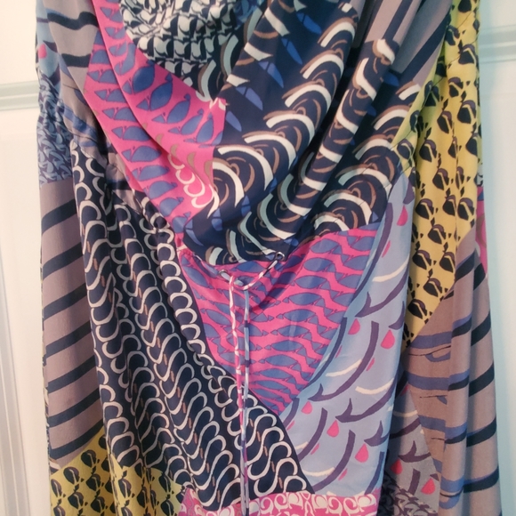 VINTAGE Cynthia Steffe silk strapless maxi dress size 2 - Picture 2 of 7